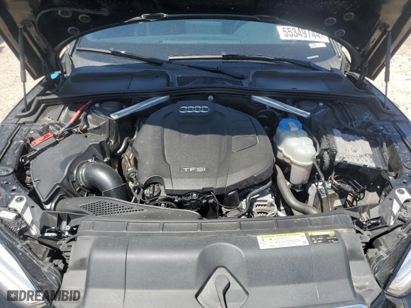 2018 Audi A5 Sportback Premium with VIN WAUANCF5XJA007282, listed as a Copart auction lot 55349744 with NaN miles and Salvage Title. Bid and sale history available at carsss.com. Image 11.