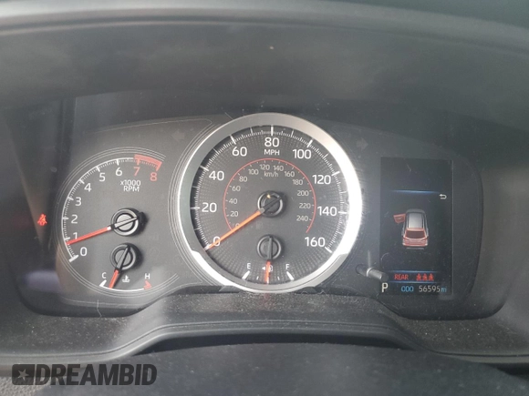 2022 Toyota Corolla Cross LE z VIN 7MUCAAAG7NV020462, wystawiony jako Copart lot #58538145 z przebiegiem 56 595 mil mil oraz Szkoda całkowita • Salvage title. Historia ofert i sprzedaży dostępna na DreamBid. Obrazek 9.