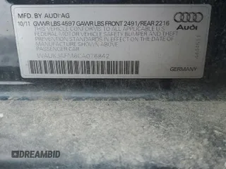 2012 Audi A3 Premium Plus z VIN WAUKJAFM6CA076842, wystawiony jako Copart lot #44840655 z przebiegiem 94 166 mil mil oraz Czysty tytuł • Clean title. Historia ofert i sprzedaży dostępna na DreamBid. Obrazek 12.
