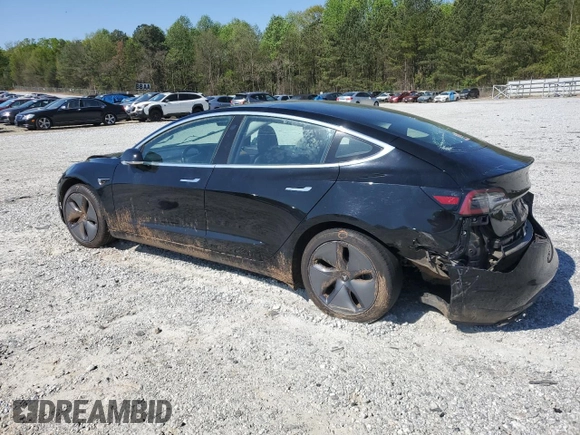2018 Tesla Model 3 Long Range Battery with VIN 5YJ3E1EA6JF075813, listed as a Copart auction lot 52316125 with 101,460 mi miles and Salvage Title. Bid and sale history available at DreamBid. Image 2.