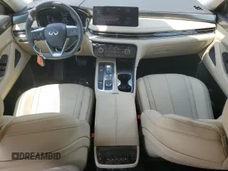 2024 Infiniti QX60 Luxe with VIN 5N1DL1FS7RC338753, listed as a Copart auction lot 61552565 with 24,667 mi miles and Salvage title. Bid and sale history available at DreamBid. Image 8.