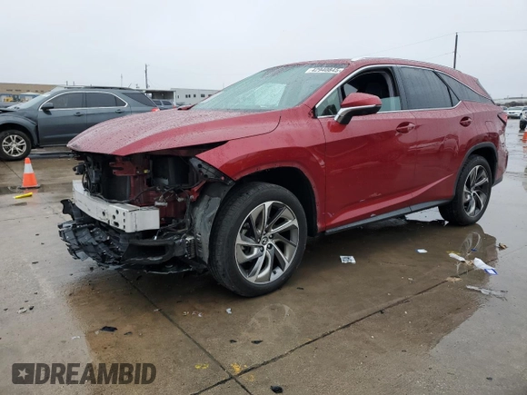 2018 Lexus RX with VIN JTJGZKCA5J2006058, listed as a Copart auction lot 42940845 with 107,843 mi miles and Salvage Title. Bid and sale history available at carsss.com. Image 1.