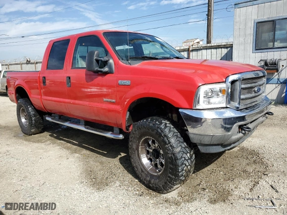 2004 Ford Super Duty F-250 XL with VIN 1FTNW21P34EC97785, listed as a Copart auction lot 45557775 with 188,935 mi miles and Salvage Title. Bid and sale history available at carsss.com. Image 4.