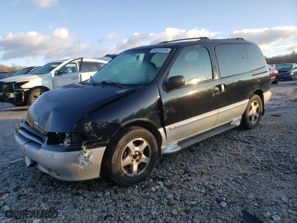 2001 Nissan Quest GXE with VIN 4N2ZN15T21D823778, listed as a Copart auction lot 84322314 with 177,401 mi miles and Clean Title. Bid and sale history available at carsss.com. Image 1.