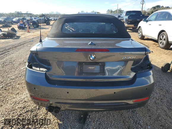 2017 BMW 2 Series 230i with VIN WBA2K9C31HV950585, listed as a Copart auction lot 88525515 with 39,618 mi miles and Salvage title. Bid and sale history available at DreamBid. Image 6.