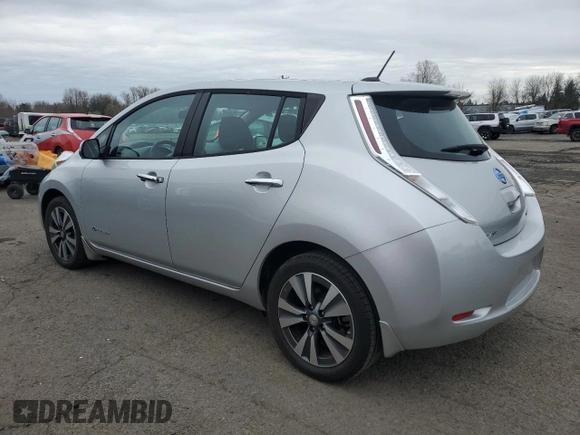 2016 Nissan LEAF SL with VIN 1N4BZ0CP0GC302989, listed as a Copart auction lot 48549535 with 50,757 mi miles and Clean Title. Bid and sale history available at carsss.com. Image 2.
