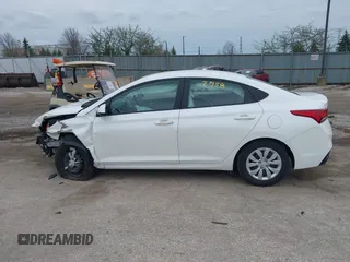 2022 Hyundai Accent SE with VIN 3KPC24A61NE184994, listed as a IAAI auction lot 41952958 with 18,851 mi miles and . Bid and sale history available at carsss.com. Image 14.