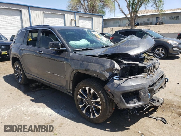 2022 Jeep Grand Cherokee Overland with VIN 1C4RJYD66N8716069, listed as a Copart auction lot 53186905 with Not provided miles and Salvage title. Bid and sale history available at DreamBid. Image 4.