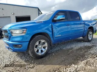 2022 Ram 1500 Big Horn with VIN 1C6SRFFT1NN449367, listed as a Copart auction lot 60797555 with 87,472 mi miles and Clean title. Bid and sale history available at DreamBid. Image 1.