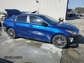 2021 Kia Forte GT with VIN 3KPF44AC2ME276868, listed as a Copart auction lot 48472135 with 73,697 mi miles and Salvage Title. Bid and sale history available at carsss.com. Image 4.