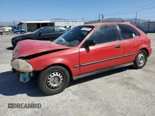 1998 Honda Civic CX with VIN 2HGEJ6420WH107167, listed as a Copart auction lot 46697095 with 64,087 mi miles and Salvage Title. Bid and sale history available at DreamBid. Image 1.