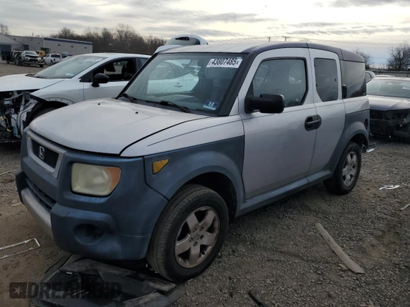 2005 Honda Element EX with VIN 5J6YH18685L015615, listed as a Copart auction lot 43807485 with 306,146 mi miles and Salvage Title. Bid and sale history available at DreamBid. Image 1.