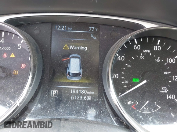 2015 Nissan Rogue SV with VIN KNMAT2MT2FP580315, listed as a IAAI auction lot 42074887 with 184,180 mi miles. Bid and sale history available at carsss.com. Image 7.