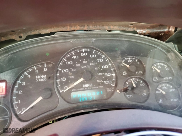 2002 Chevrolet Silverado 1500 LS with VIN 2GCEC19VX21147001, listed as a Copart auction lot 47316455 with 209,121 mi miles and Salvage Title. Bid and sale history available at carsss.com. Image 9.