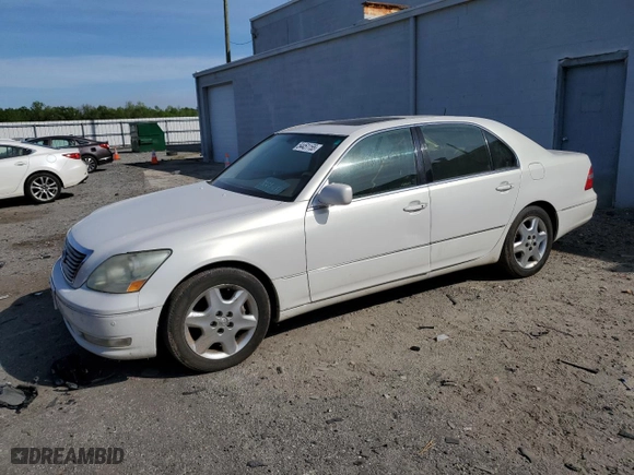 2004 Lexus LS 430 with VIN JTHBN36F640142705, listed as a Copart auction lot 54451155 with 215,840 mi miles and Clean Title. Bid and sale history available at carsss.com. Image 1.