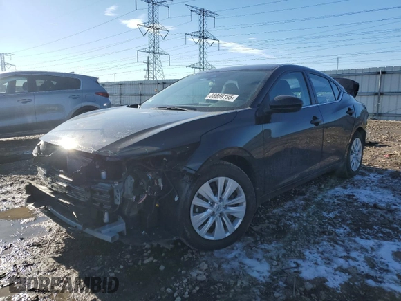 2024 Nissan Sentra S with VIN 3N1AB8BV6RY389805, listed as a Copart auction lot 88869195 with 3,638 mi miles and Salvage Title. Bid and sale history available at carsss.com. Image 1.