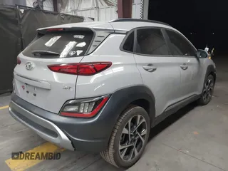 2022 Hyundai Kona Limited with VIN KM8K53A34NU837947, listed as a IAAI auction lot 40972462 with 16,906 mi miles. Bid and sale history available at carsss.com. Image 4.