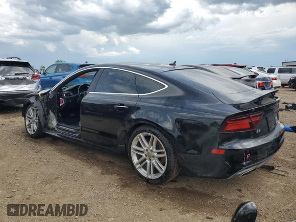 2017 Audi A7 Premium Plus with VIN WAUW2AFC5HN115894, listed as a Copart auction lot 54017284 with 66,704 mi miles and Salvage Title. Bid and sale history available at carsss.com. Image 2.