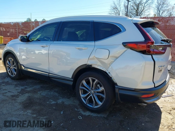2021 Honda CR-V Touring with VIN 7FARW1H99ME012061, listed as a IAAI auction lot 41168036 with 36,886 mi miles. Bid and sale history available at carsss.com. Image 3.