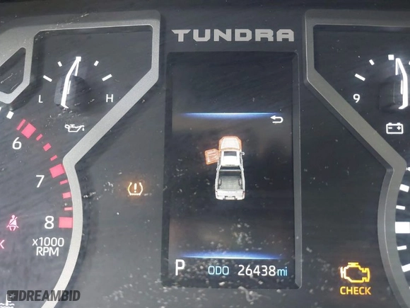 2023 Toyota Tundra 4WD SR5 with VIN 5TFLA5DB5PX106917, listed as a IAAI auction lot 41567713 with 26,438 mi miles. Bid and sale history available at carsss.com. Image 16.