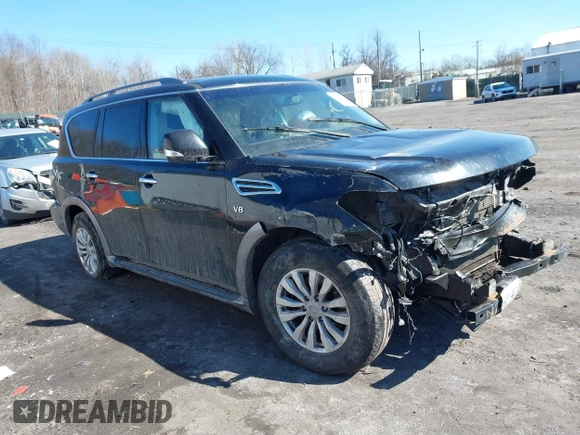 2017 Nissan Armada SV z VIN JN8AY2NC2H9504072, wystawiony jako IAAI lot #41660343 z przebiegiem 106 316 mil mil oraz . Historia ofert i sprzedaży dostępna na DreamBid. Obrazek 1.