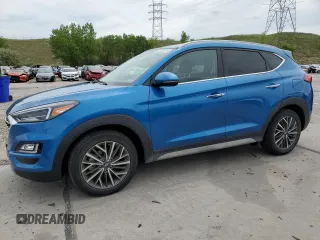 2021 Hyundai Tucson Ultimate z VIN KM8J3CAL1MU323988, wystawiony jako Copart lot #58836375 z przebiegiem 46 472 mil mil oraz Szkoda całkowita • Salvage title. Historia ofert i sprzedaży dostępna na DreamBid. Obrazek 1.