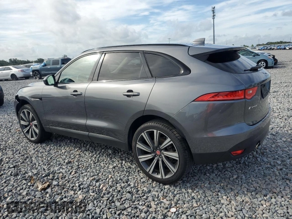 2019 Jaguar F-Pace 25t Prestige with VIN SADCK2GX6KA369498, listed as a Copart auction lot 61332535 with 45,283 mi miles and Salvage title. Bid and sale history available at DreamBid. Image 2.