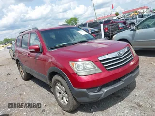 2009 Kia Borrego EX with VIN KNDJH741895030114, listed as a IAAI auction lot 42096787 with 160,062 mi miles. Bid and sale history available at carsss.com. Image 1.