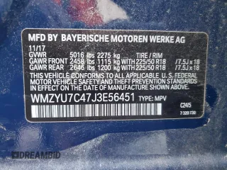 2018 MINI Countryman Cooper S E with VIN WMZYU7C47J3E56451, listed as a Copart auction lot 77193144 with 60,949 mi miles and Salvage Title. Bid and sale history available at carsss.com. Image 13.