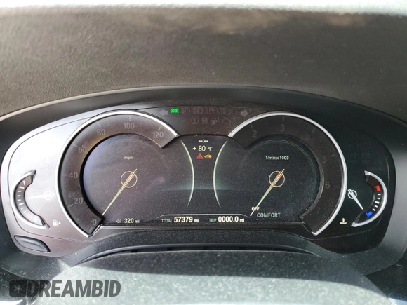 2018 BMW 5 Series 530i with VIN WBAJA5C54JG899845, listed as a Copart auction lot 48994145 with 57,379 mi miles and Salvage Title. Bid and sale history available at DreamBid. Image 9.