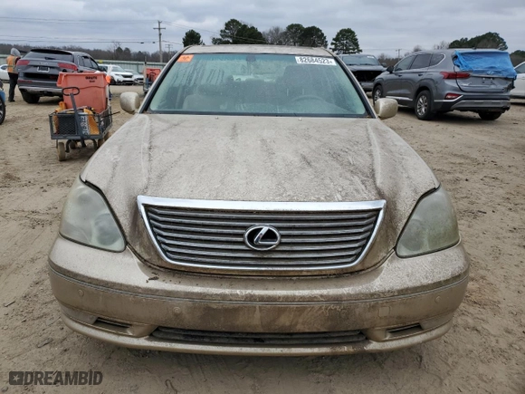 2006 Lexus LS 430 with VIN JTHBN36F365043328, listed as a Copart auction lot 41435985 with 0 mi miles and Salvage Title. Bid and sale history available at carsss.com. Image 5.