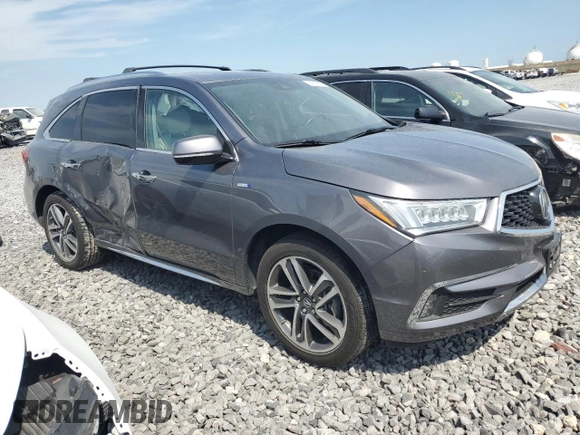 2018 Acura MDX Sport Hybrid w/Advance Pkg with VIN 5J8YD7H71JL000379, listed as a Copart auction lot 64237073 with 58,022 mi miles. Bid and sale history available at carsss.com. Image 4.