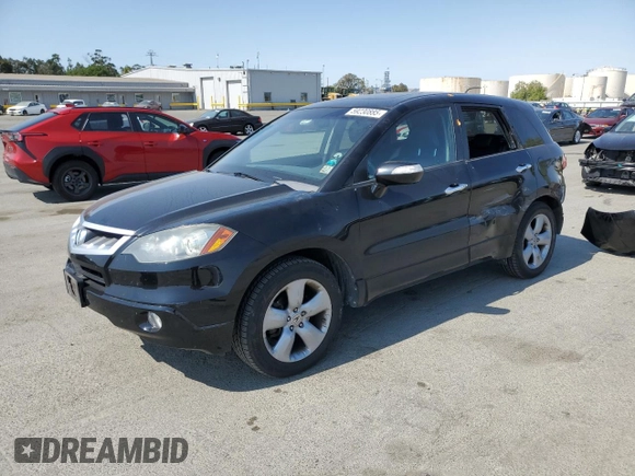 2009 Acura RDX Technology with VIN 5J8TB18539A004789, listed as a Copart auction lot 59230885 with 124,232 mi miles and Salvage title. Bid and sale history available at DreamBid. Image 1.
