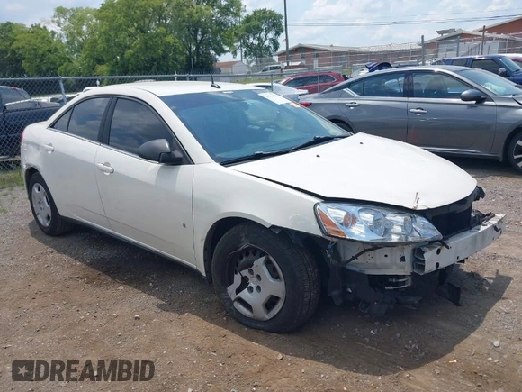 2008 Pontiac G6 1SV Value Leader with VIN 1G2ZF57B784201817, listed as a IAAI auction lot 39711687 with 1 mi miles. Bid and sale history available at carsss.com. Image 1.