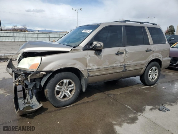 2004 Honda Pilot EX with VIN 2HKYF18544H559034, listed as a Copart auction lot 49908515 with 206,427 mi miles and Salvage Title. Bid and sale history available at carsss.com. Image 1.