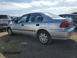1999 Honda Civic LX with VIN 2HGEJ6677XH506586, listed as a Copart auction lot 48595735 with 86,159 mi miles and Salvage Title. Bid and sale history available at carsss.com. Image 2.
