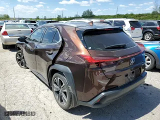2019 Lexus UX with VIN JTHU9JBH7K2001412, listed as a Copart auction lot 50599173 with 36,574 mi miles. Bid and sale history available at carsss.com. Image 2.