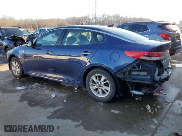 2018 Kia Optima LX with VIN 5XXGT4L32JG189088, listed as a Copart auction lot 46252425 with 92,822 mi miles and Non Repairable. Bid and sale history available at carsss.com. Image 2.