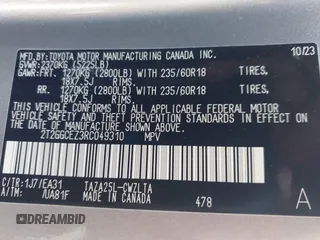 2024 Lexus NX 350 Premium z VIN 2T2GGCEZ3RC049310, wystawiony jako IAAI lot #42551581 z przebiegiem 12 938 mil mil oraz . Historia ofert i sprzedaży dostępna na DreamBid. Obrazek 9.