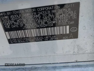 2012 Lexus IS 350 z VIN JTHBE5C29C5029104, wystawiony jako IAAI lot #42353588 z przebiegiem Nie podano mil oraz . Historia ofert i sprzedaży dostępna na DreamBid. Obrazek 9.