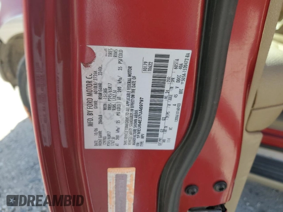 2007 Ford Explorer Eddie Bauer with VIN 1FMEU64E37UA69797, listed as a Copart auction lot 48667625 with 160,438 mi miles and Salvage title. Bid and sale history available at DreamBid. Image 15.