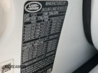 2022 Land Rover Range Rover Velar R-Dynamic S z VIN SALYT2EX7NA329896, wystawiony jako Copart lot #46095575 z przebiegiem 54 878 mil mil oraz Szkoda całkowita • Salvage title. Historia ofert i sprzedaży dostępna na DreamBid. Obrazek 15.