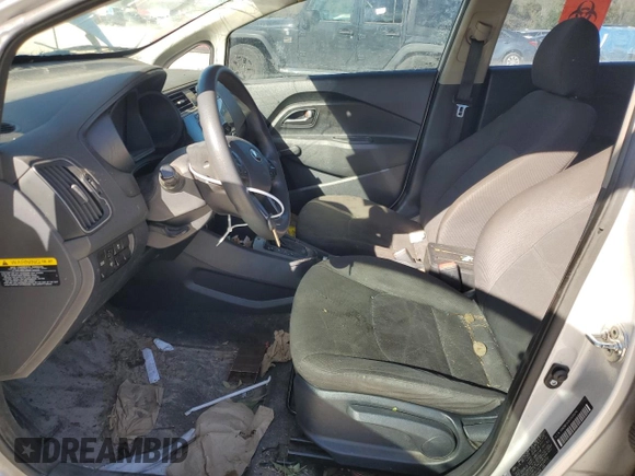 2016 Kia Rio LX with VIN KNADM5A36G6638950, listed as a Copart auction lot 48258865 with 96,382 mi miles and Salvage Title. Bid and sale history available at carsss.com. Image 7.