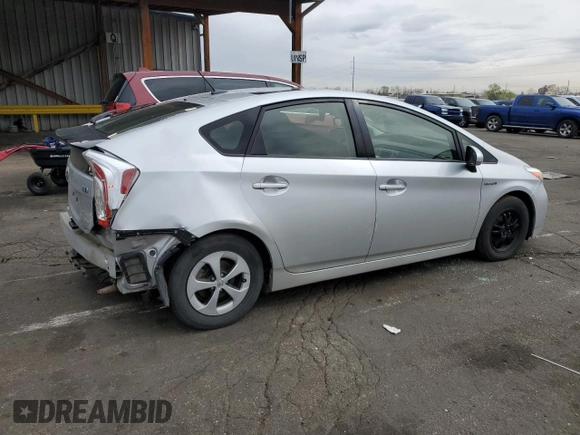 2014 Toyota Prius Four with VIN JTDKN3DU3E1764466, listed as a Copart auction lot 51281705 with 96,453 mi miles and Salvage Title. Bid and sale history available at DreamBid. Image 3.