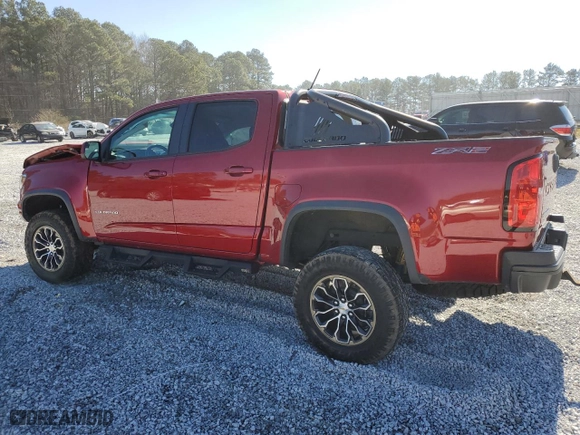 2021 Chevrolet Colorado 4WD ZR2 with VIN 1GCGTEEN5M1162195, listed as a Copart auction lot 46442995 with 40,692 mi miles and Salvage Title. Bid and sale history available at carsss.com. Image 2.
