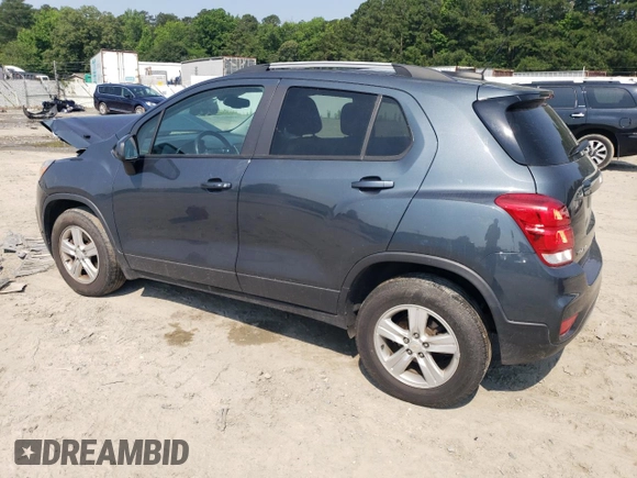 2022 Chevrolet Trax LT with VIN KL7CJPSM2NB512760, listed as a Copart auction lot 60433355 with 165,387 mi miles and Salvage title. Bid and sale history available at DreamBid. Image 2.