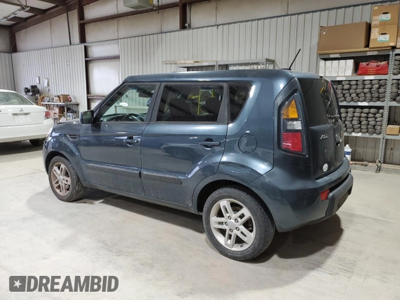 2011 Kia Soul + with VIN KNDJT2A28B7227132, listed as a Copart auction lot 53856305 with 185,608 mi miles and Salvage Title. Bid and sale history available at carsss.com. Image 2.