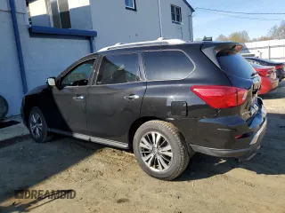 2019 Nissan Pathfinder S with VIN 5N1DR2MM5KC593108, listed as a Copart auction lot 53048995 with 104,517 mi miles and Salvage title. Bid and sale history available at DreamBid. Image 2.