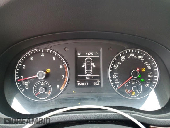 2013 Volkswagen Passat SEL Premium with VIN 1VWCH7A32DC058118, listed as a Copart auction lot 80256304 with 158,667 mi miles and Salvage Title. Bid and sale history available at carsss.com. Image 9.