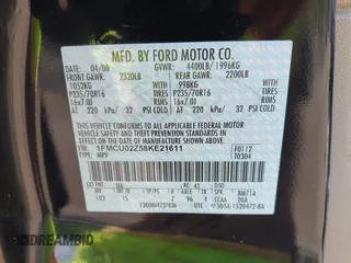 2008 Ford Escape XLS z VIN 1FMCU02Z58KE21611, wystawiony jako IAAI lot #42268488 z przebiegiem 227 198 mil mil oraz . Historia ofert i sprzedaży dostępna na DreamBid. Obrazek 9.